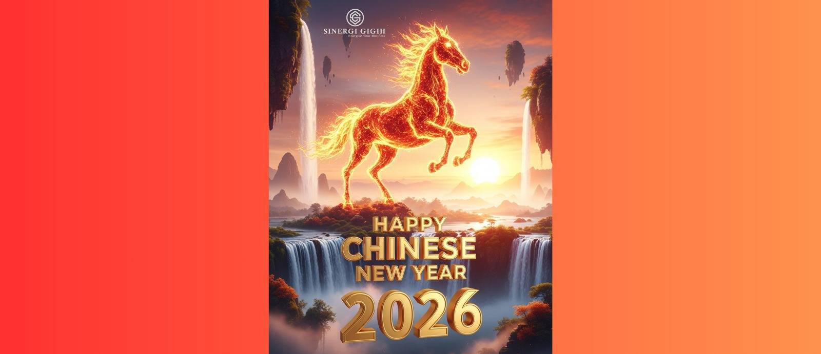 A poster wishing happy chinese year